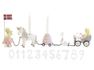 Kids By Friis Fødselsdagstog - blomsterfeer m. 11 tal