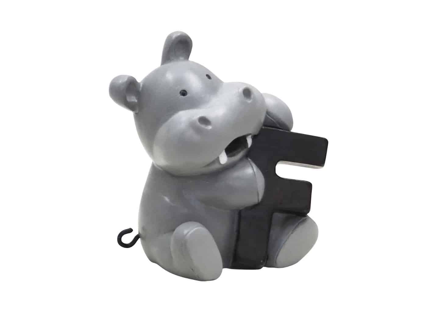 Kids By Friis F bogstav med flodhest til navnetog