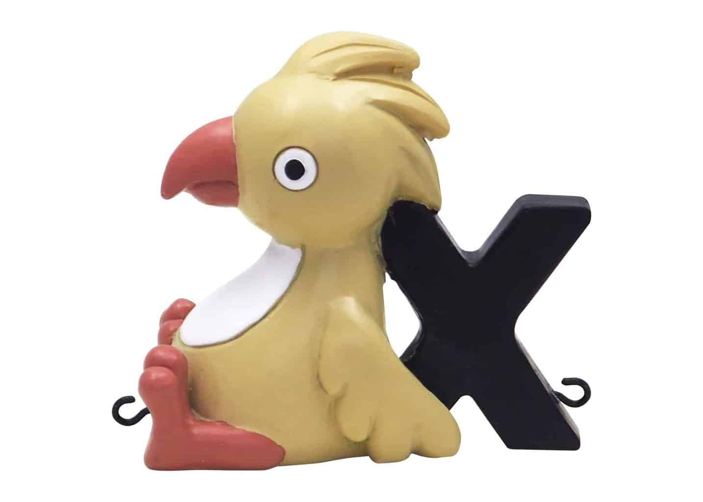 Kids By Friis X bogstav med papegøje til navnetog