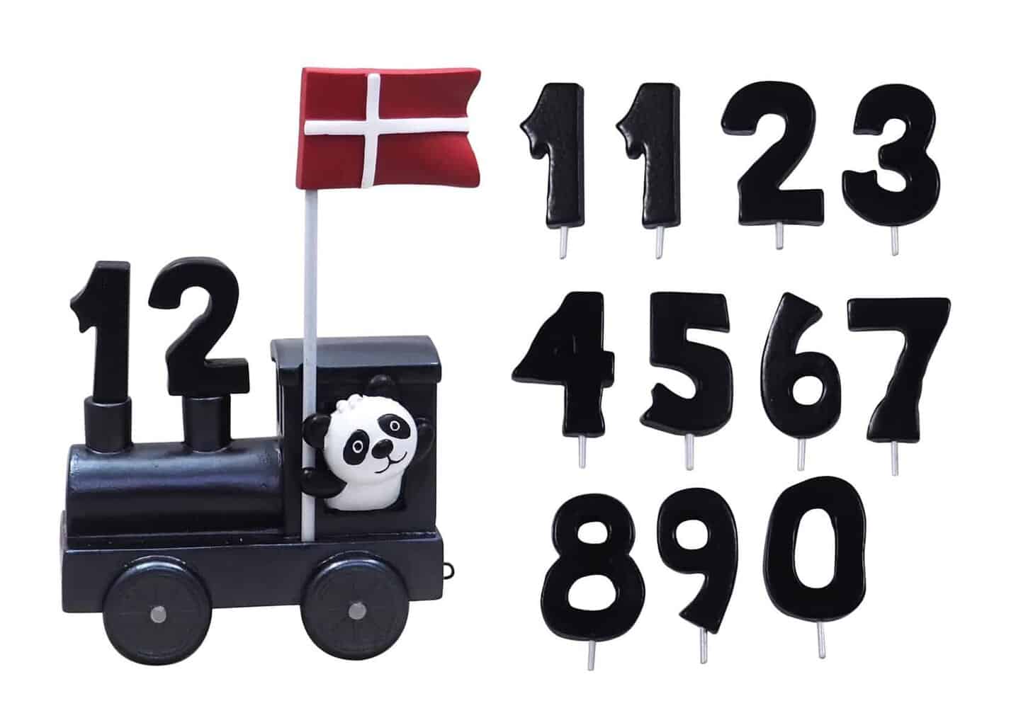 Kids By Friis Lokomotiv til navnetog - 11 tal og flag