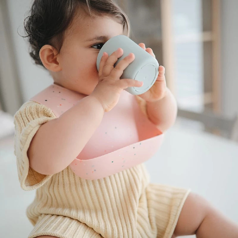 Mushie Hagesmæk Powder Pink Confetti