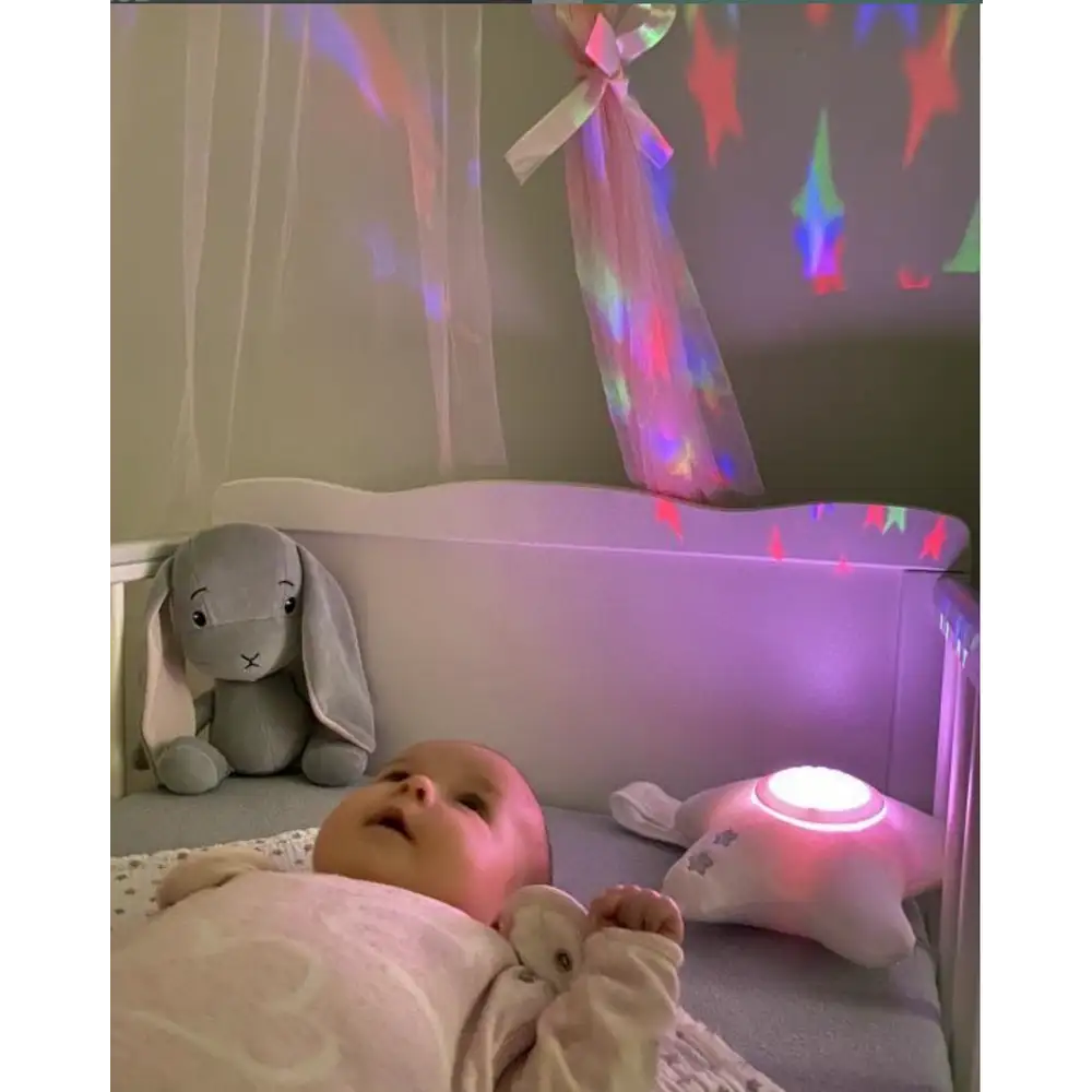 Twinkle Lights natlampe - Stjerne hvid