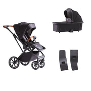 STORK Iconia Klapvogn inkl. Liggedel og autostolsadapter - Sort