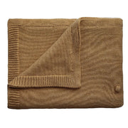 Mushie Babytæppe Dots Mustard Melange