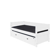 Enkeltseng Luna med skuffer og udtræksseng