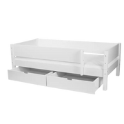 Enkeltseng Mimer med sengehest og skuffer