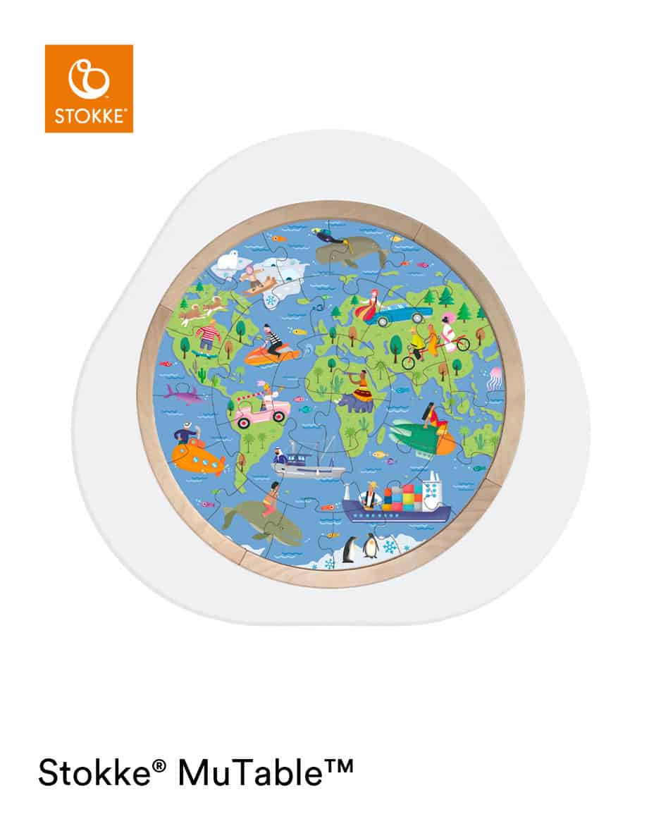 Stokke MuTable Puslespil - Rundt i verden