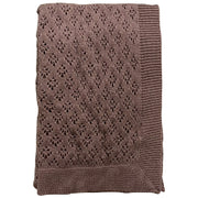 Baby plaid - bomuld strikket Imp. 81A - mauve