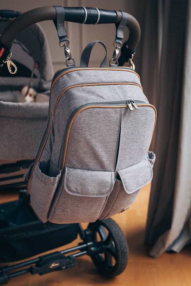 Bizzi Growin RucPOD® Pusletaske og rejseseng - Windsor Grey