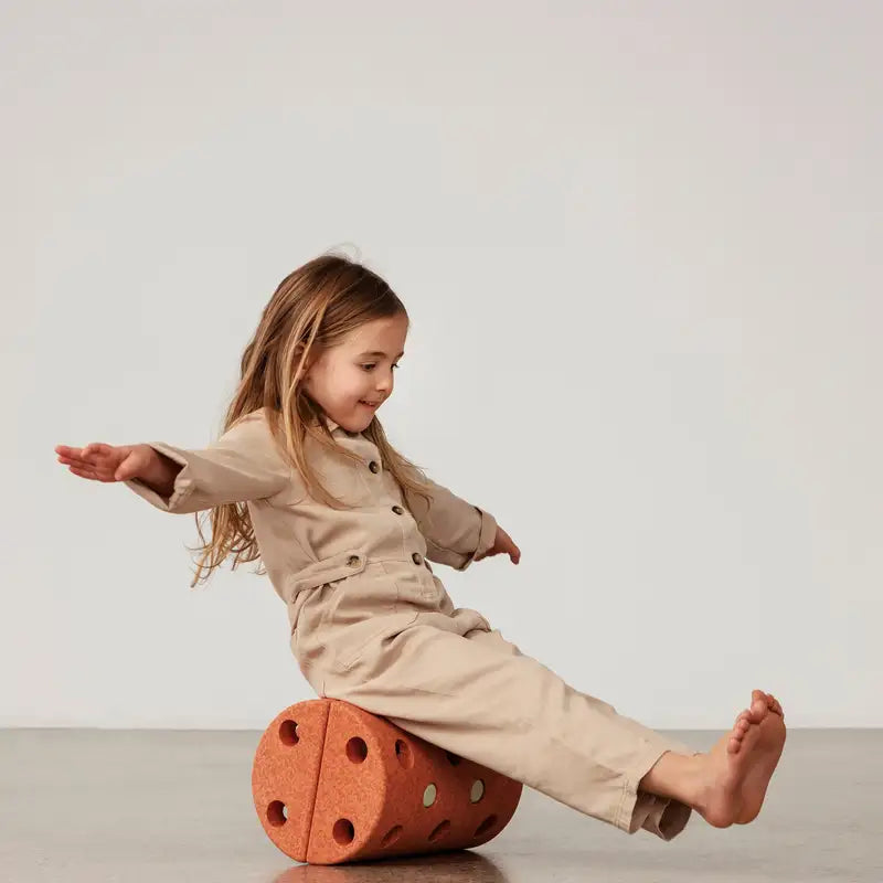 Modu 3-i-1 Balancerulle Burnt Orange / Dusty Green