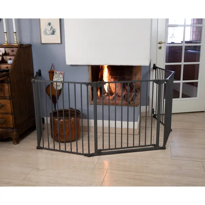 Safe & Care - Skruemonteret sikkerhedsgitter - 90-330 cm - GRÅ