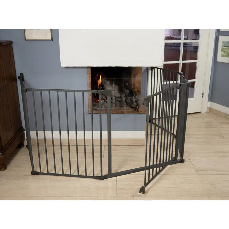 Safe & Care - Skruemonteret sikkerhedsgitter - 90-330 cm - GRÅ