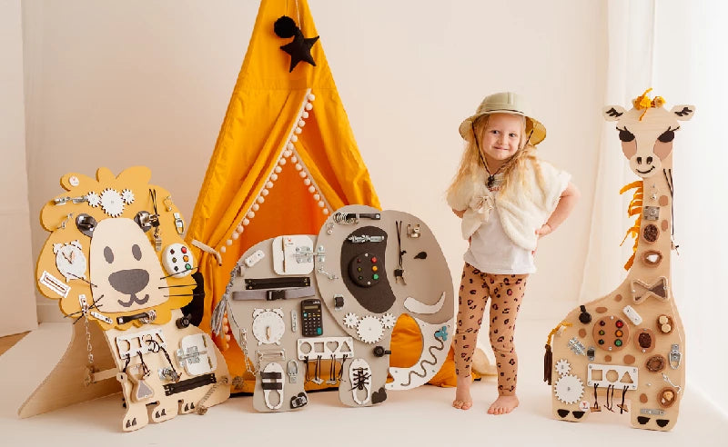 Foxy Family Aktivitetstavle Elefant til gulv