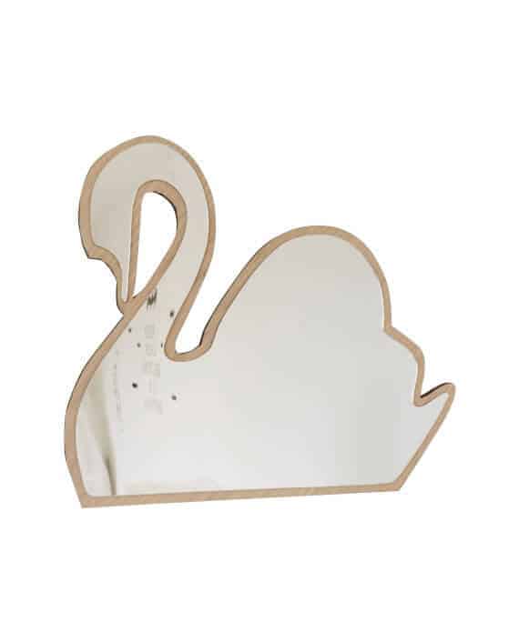 Maseliving svane spejl - egetræ