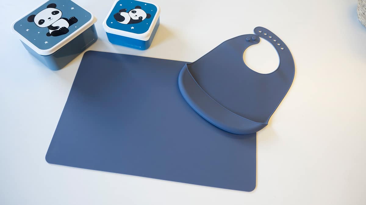 Tiny Tot Dækkeserviet Simply Silikone Himmeblå