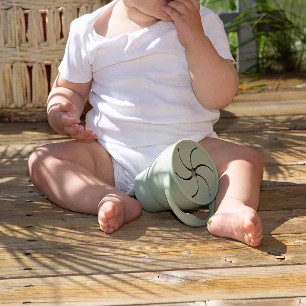 Tiny Tot Snack Cup Støvet Grøn