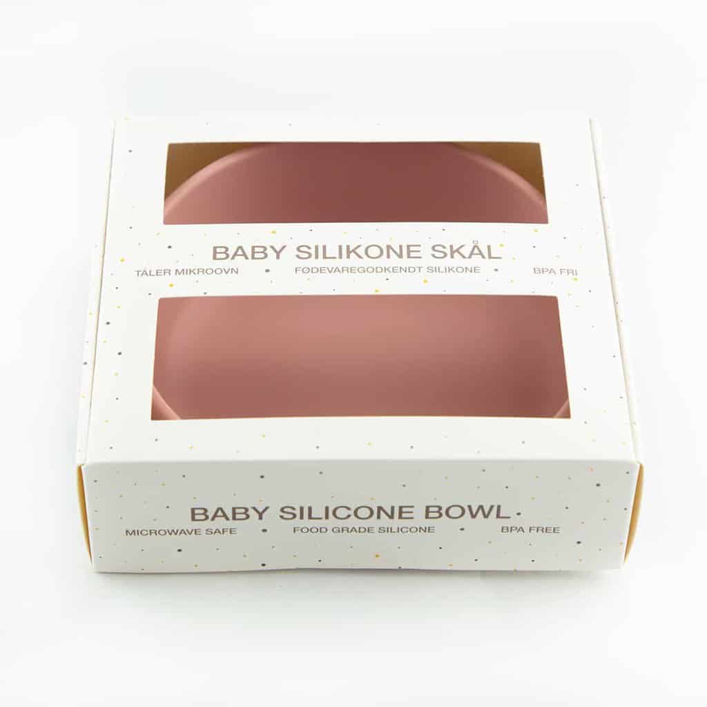 Tiny Tot Silikone Skål Støvet Rosa