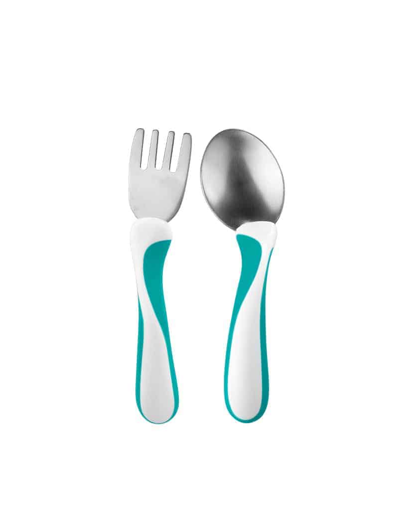 Bambino My first FORK & SPOON - Turkis