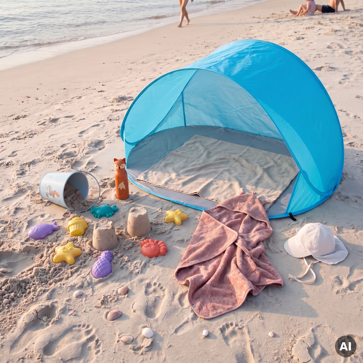 På stranden med familien – det, der virker, og det, du roligt kan droppe