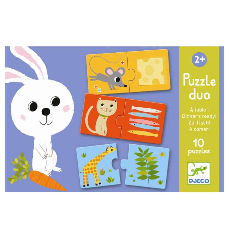 Djeco Lærespil- Hvem spiser hvad