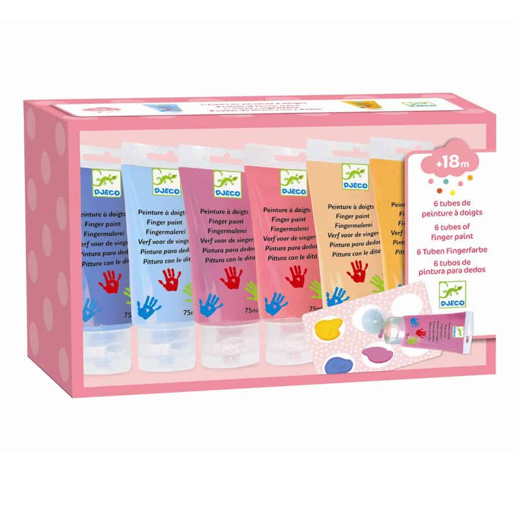 Djeco Fingermaling - Lyse farver