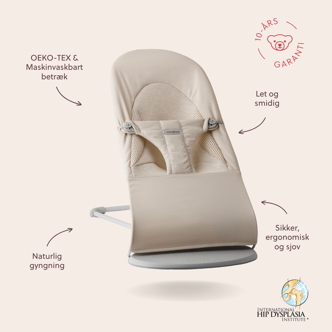 BabyBjörn Skråstol Balance Soft - Tri-Fabric - Lys Beige