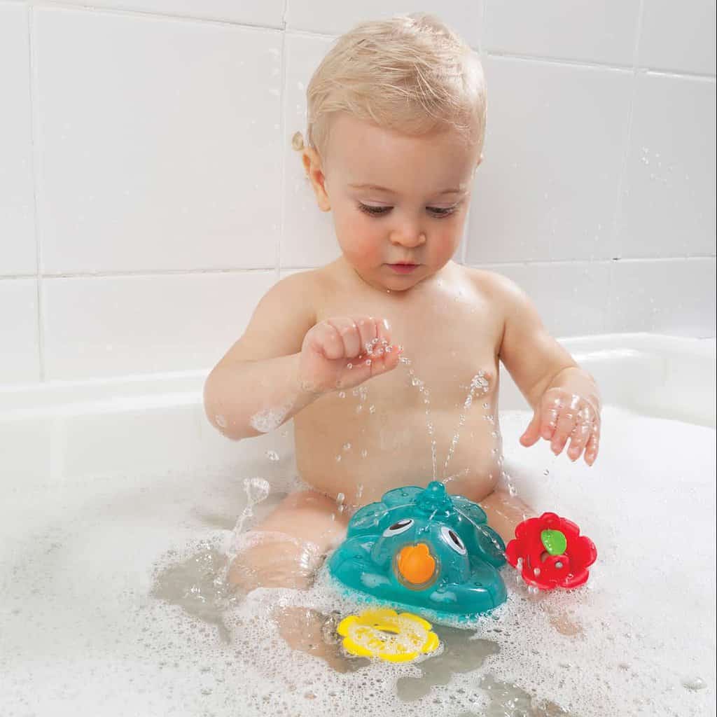 Badefontæne med lys og sprøjt