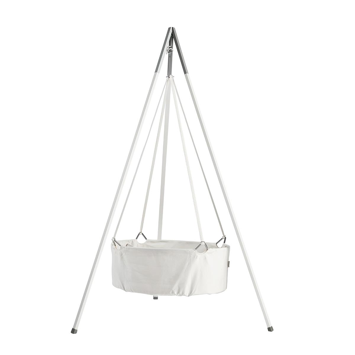 Leander Classic Vugge m madras og Stativ - Flere Farver