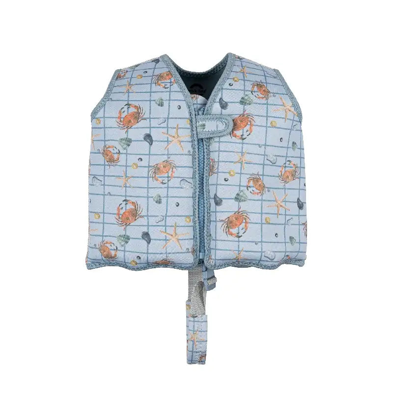 Mikk-Line Svømmevest mønstret - Faded Denim - 2-3 år/15-20 kg