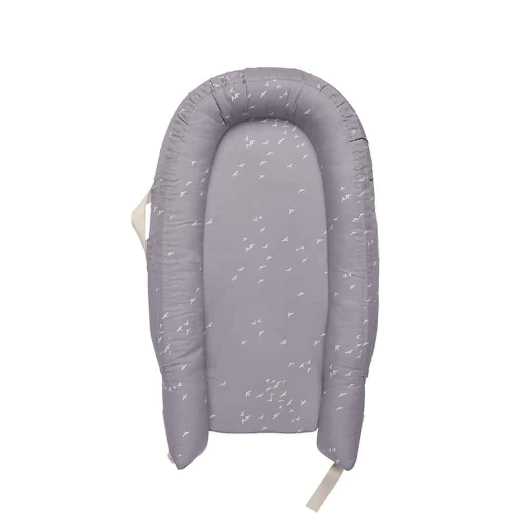 Voksi Babynest Premium - Stone Grey Flying