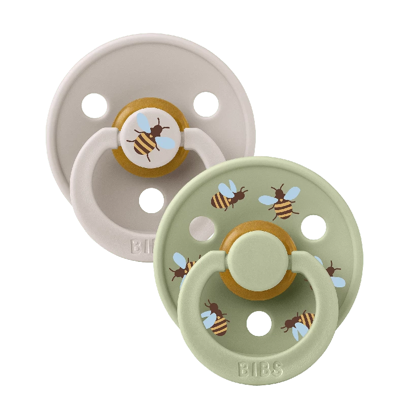 BIBS Studio Colour 2 PACK Bumblebee Latex Size 2 Mushroom Mix