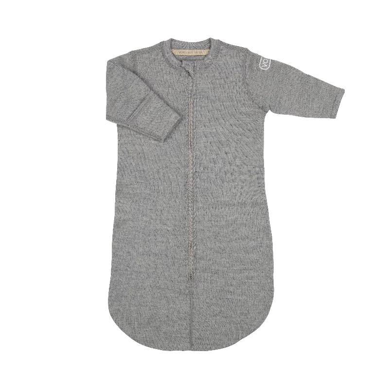 Voksi Wool Baby Bag Fleece - Melan Grey