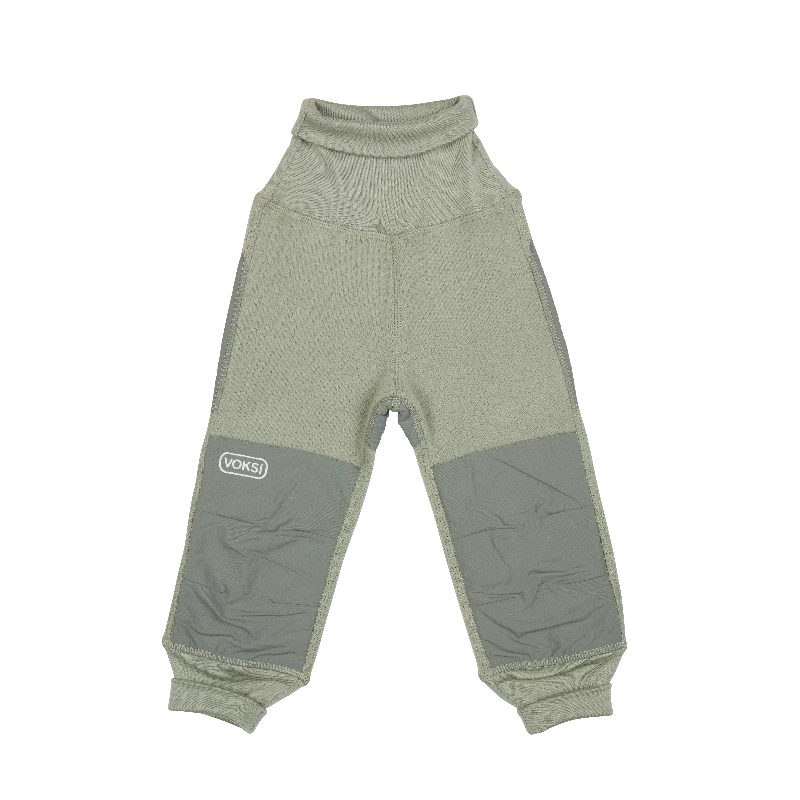 Voksi Wool Pants Fleece - Misty Green
