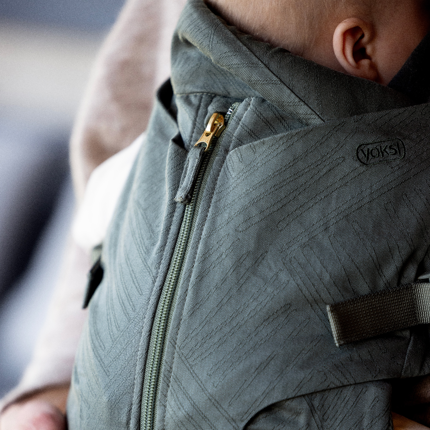Voksi Huddle Bæresele - Meadow Green Jacquard