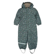 Mikk-Line Flyverdragt Mønstret - Balsam Green - Str. 80-116