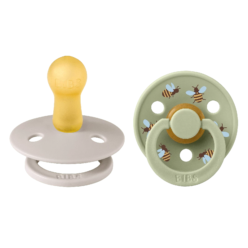 BIBS Studio Colour 2 PACK Bumblebee Latex Size 2 Mushroom Mix