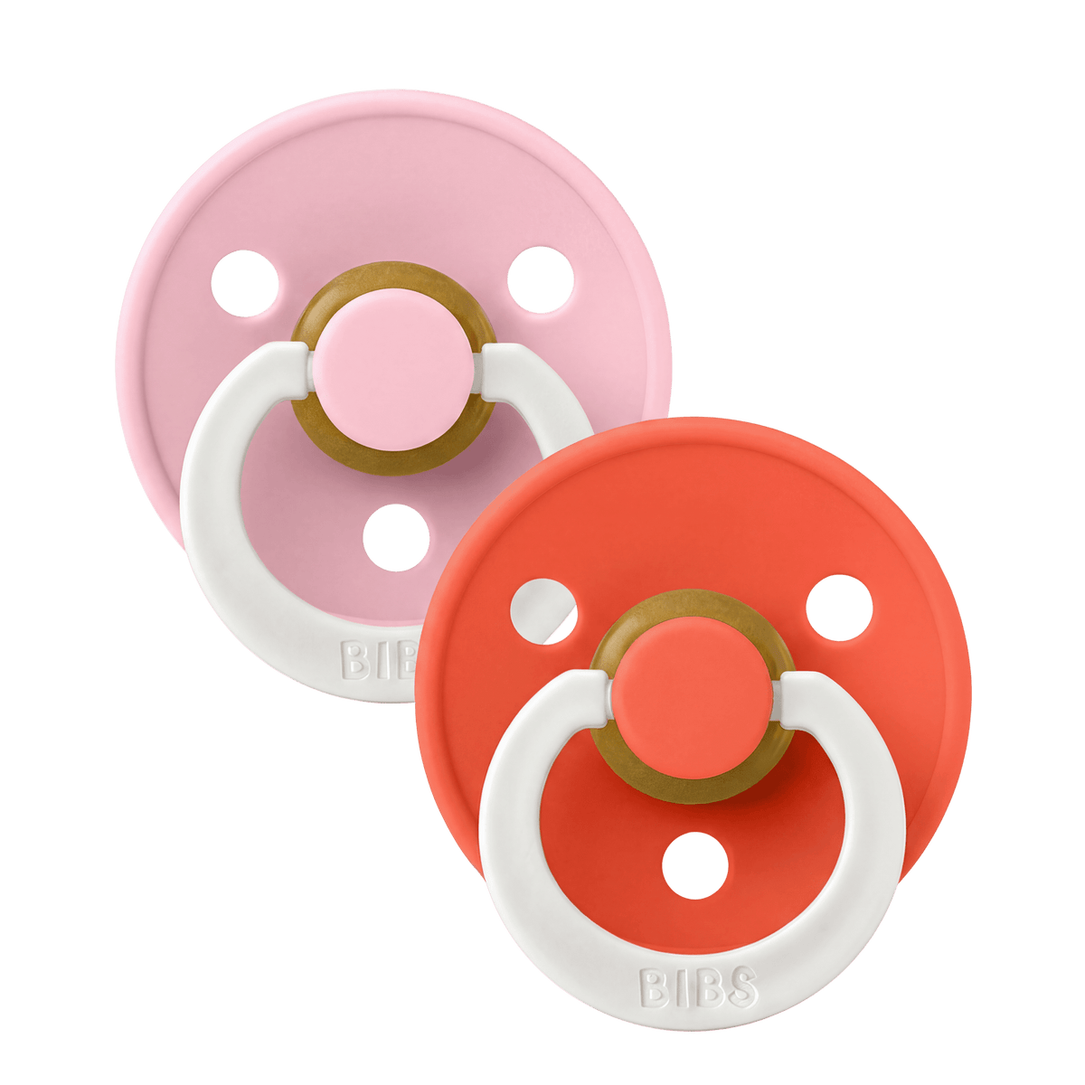Bibs Colour - Str. 2 - Baby Pink GLOW/Tango GLOW