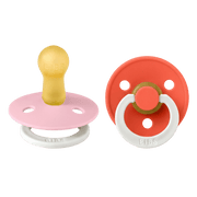 Bibs Colour - Str. 2 - Baby Pink GLOW/Tango GLOW