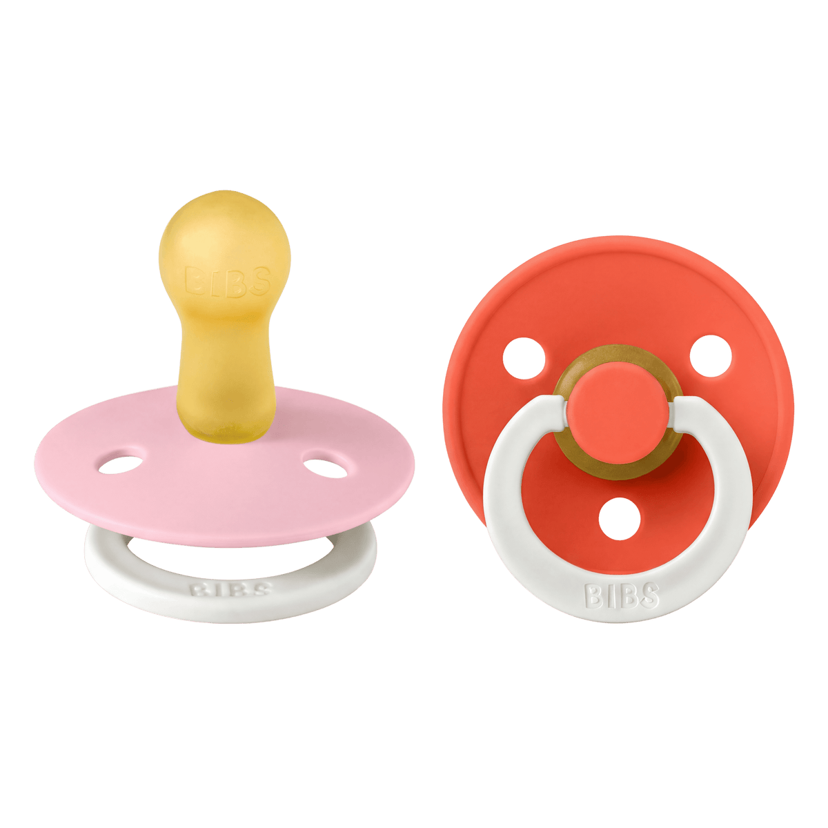 Bibs Colour - Str. 2 - Baby Pink GLOW/Tango GLOW