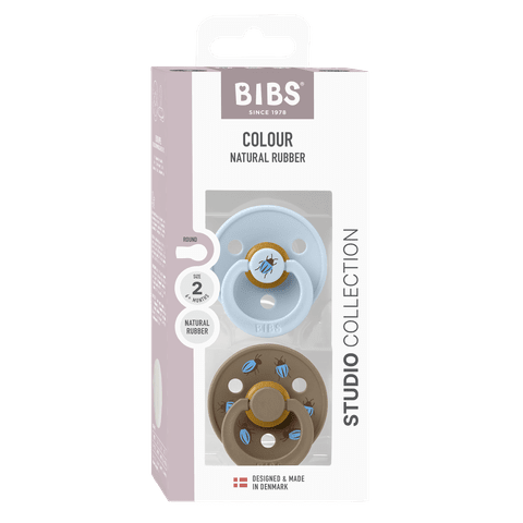 Bibs Studio Colour - Str. 2 - Beetle Mix Baby Blue/Dark Oak