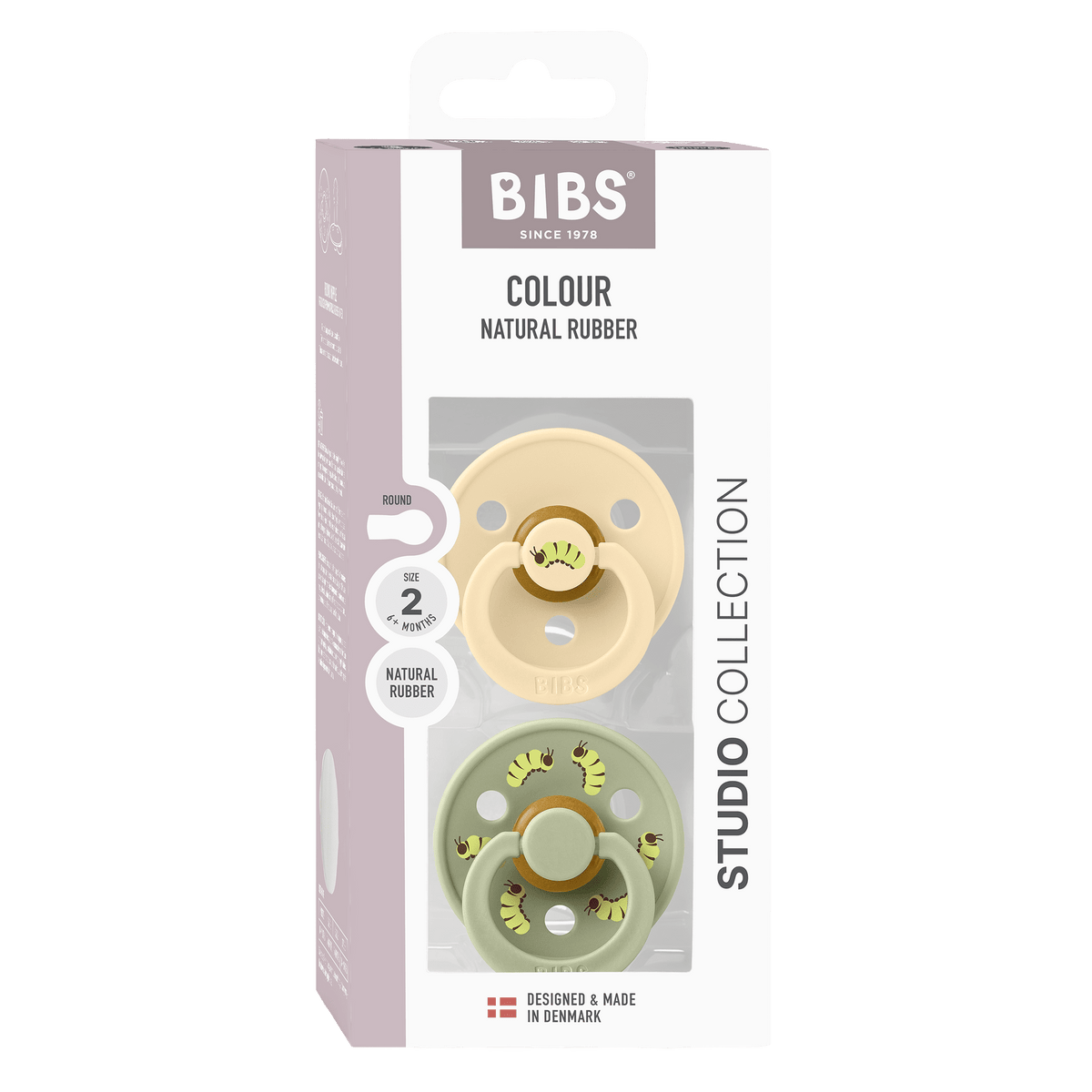 Bibs Studio Colour - Str. 2 - Caterpillar Mix Silk/Sage