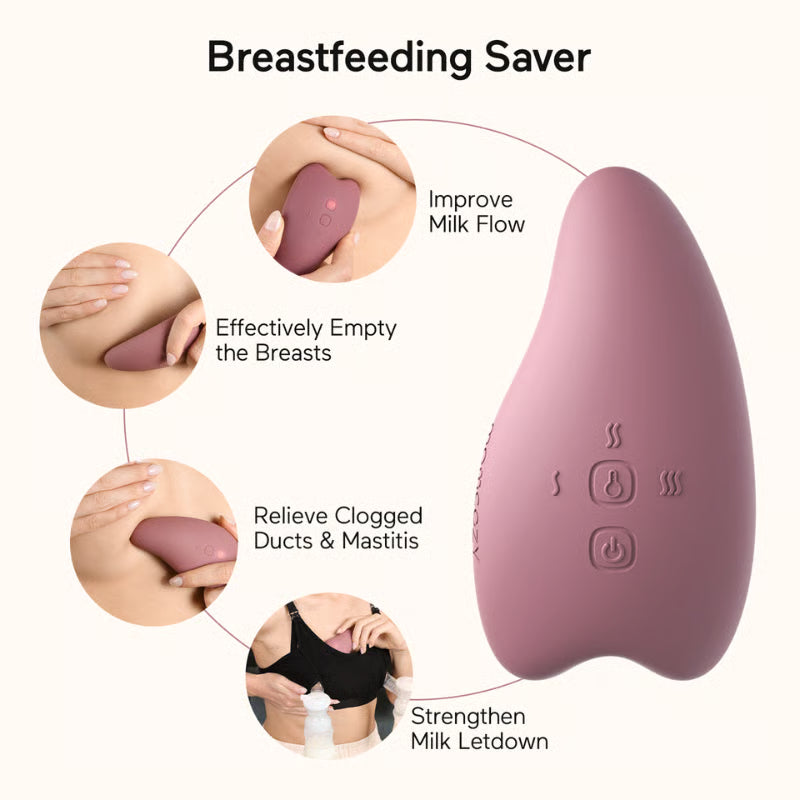 Momcozy Varmende og vibrerende ammemassager