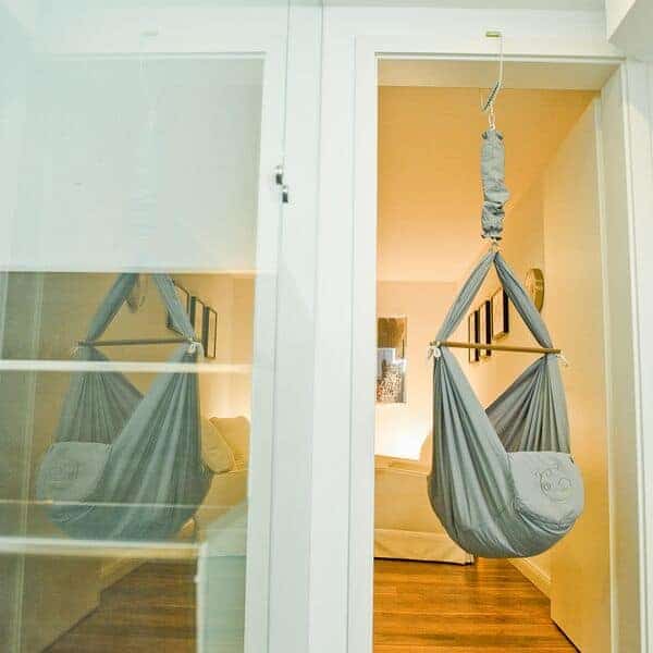 Nonomo Slyngevugge med Uldmadras - Grå