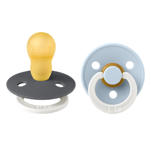 Bibs Colour - str. 2 - Iron GLOW/Baby Blue GLOW