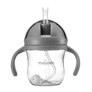 Sugerørskop Tritan 220ml - grå