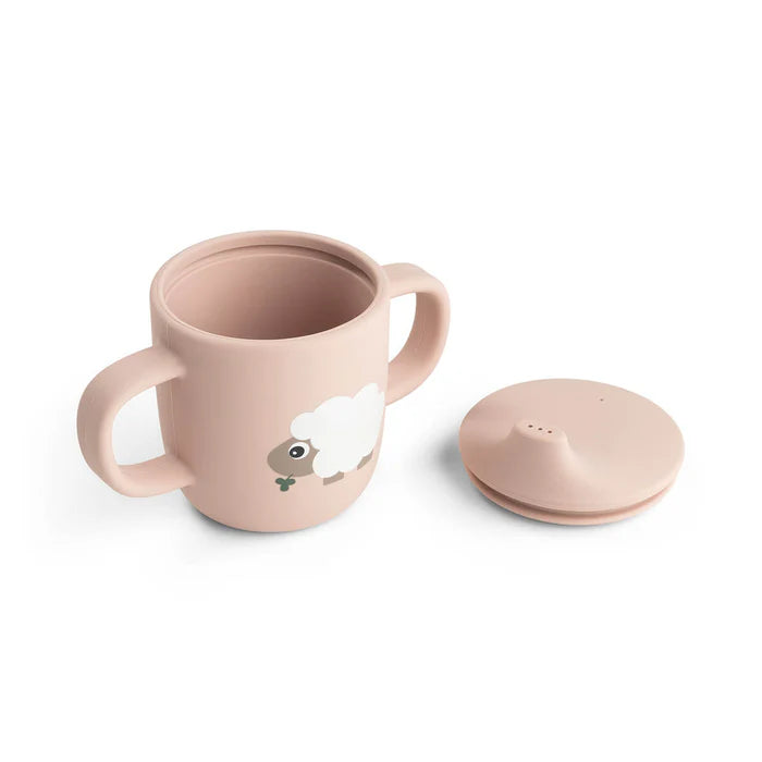 Done by Deer Silikone tudkop 2 håndtag Tiny farm Pudder