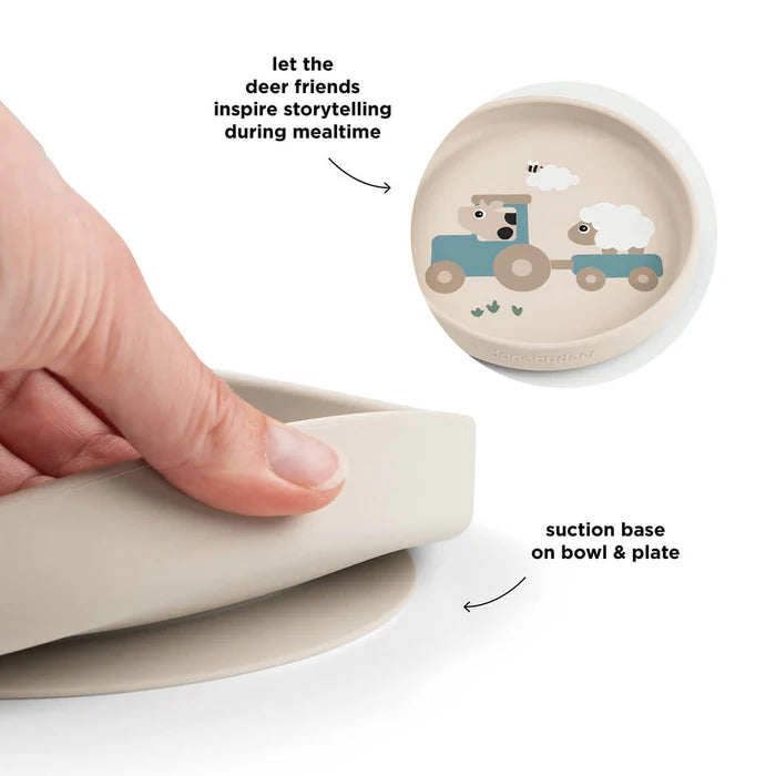 Done by Deer Stick&Stay spisesæt Tiny farm Sand