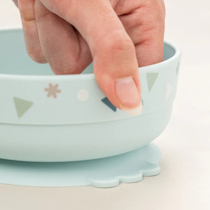 Done by Deer Foodie spisesæt m/sugekop Celebration Blå