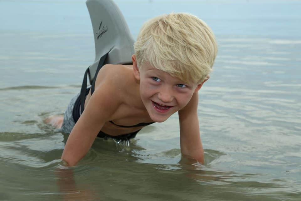 SwimFin Hajfinne - Lys Grå