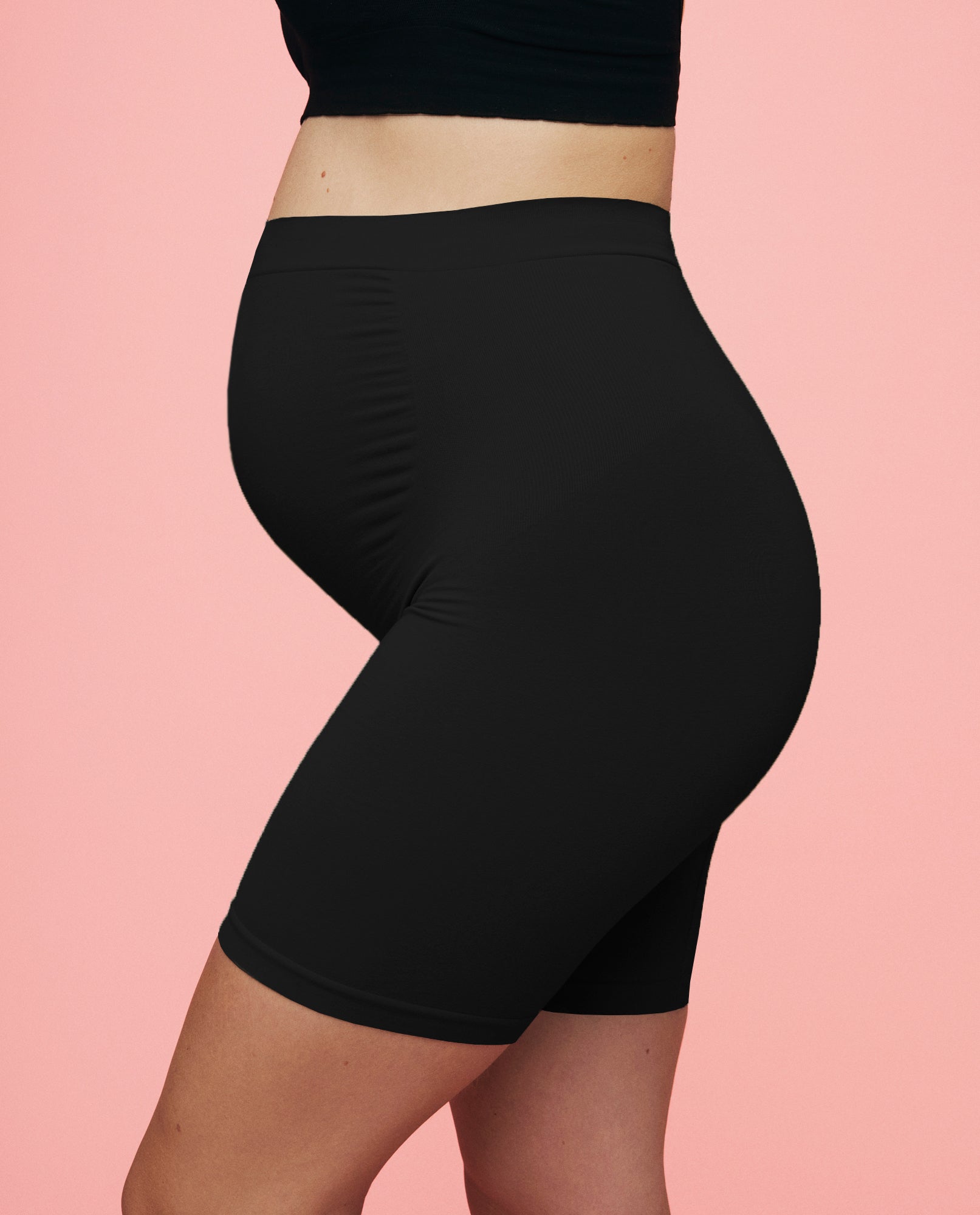 Momkind Gravid shorts m. støttefunktion Sort - S